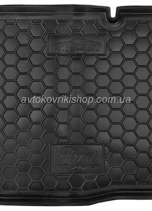 Гумовий килимок у багажник ford b-max 2013- (нижня полиця) avto-gumm