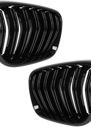Решетка радиатора ноздри bmw x3 f25 11-14 black glossy double bar