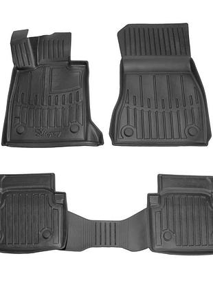 Резиновые 3d коврики в салон на bmw 5 (g60) 2023- stingray