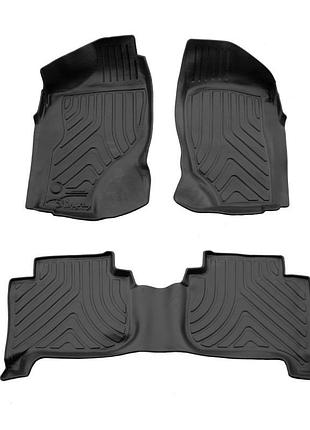 Гумові 3d-килимки в салон на nissan terrano ii (r20) 1993-2005 (3 двері) stingray