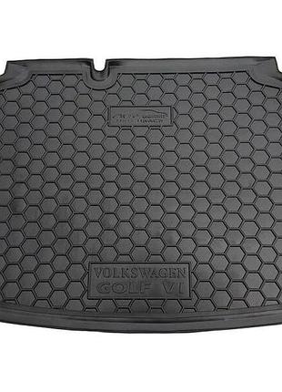 Коврик багажника volkswagen golf 5 2003- / 6 2009- (хетчбэк)(с докаткой) avto-gumm