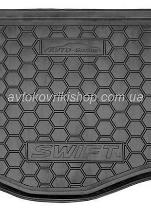 Резиновый коврик багажника suzuki swift 2012- avto-gumm