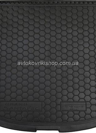 Гумовий килимок багажника hyundai santa fe grand (base) 2014- (7 місць) avto-gumm