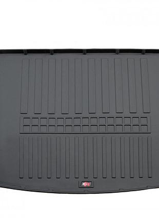Резиновый 3d коврик в багажник на volkswagen caddy iii (2k) 2003-2020 (короткая база, 3 двери) stingray