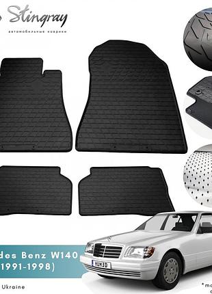 Килимки в салон mercedes-benz w140 s 1991-1998 комплект з 4 килимків стингрей