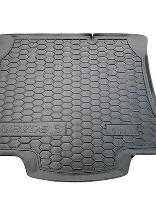 Коврик багажника mazda 3 2009-2013 (sedan) avto-gumm