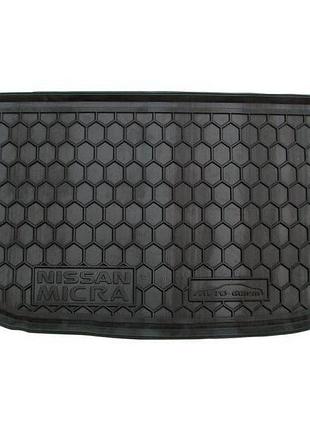 Килимок багажника nissan micra 2010- avto-gumm