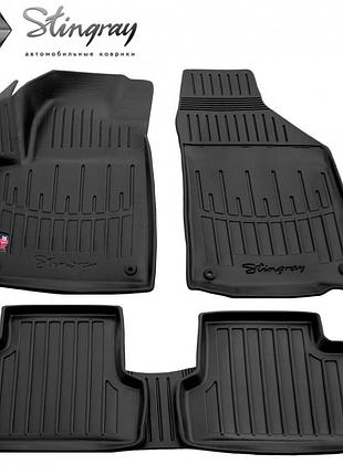 Резиновые 3d коврики в салон на jeep cherokee (kl) 2013- stingray