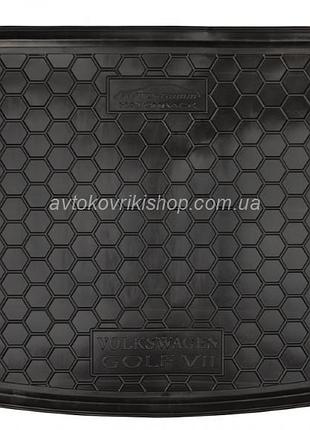 Резиновый коврик багажника volkswagen golf vii 2013- (хетчбэк) avto-gumm
