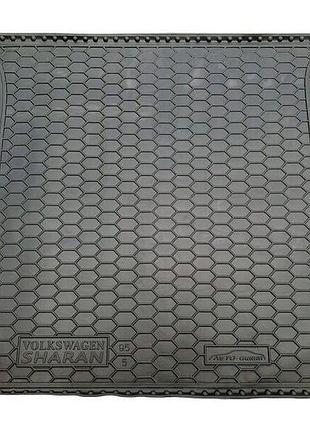 Коврик багажника volkswagen sharan 1995-2000 (5 мест) avto-gumm