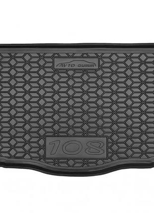Коврик багажника peugeot 108 2014- avto-gumm