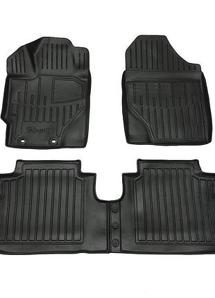 Резиновые 3d коврики в салон на toyota yaris iii (xp13) 2011-2020 stingray