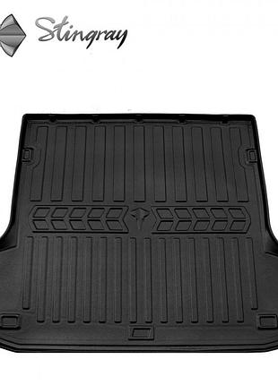 Резиновый 3d коврик в багажник на renault logan mcv 2012-2020 (universal) (5 мест) stingray