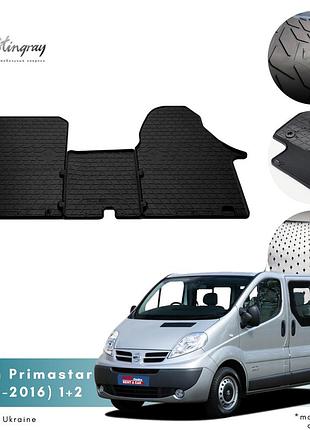 Коврики в салон nissan primastar (1+2) 2002-2016 комплект из 3-х ковриков стингрей