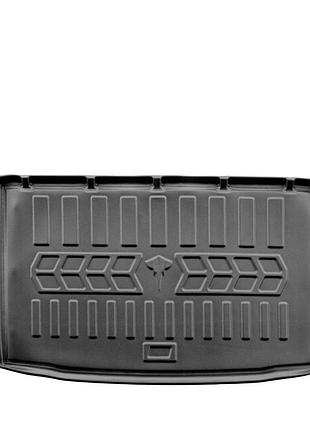 Резиновый 3d коврик в багажник на volvo ex30 2023- (нижний багажник) stingray
