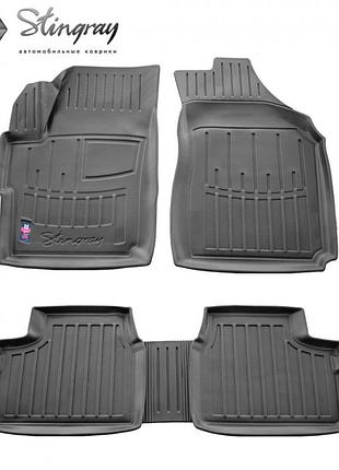 Гумові 3d килимки в салон на daewoo matiz m100 1998-2004 stingray