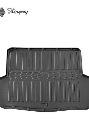 Резиновый 3d коврик в багажник на chevrolet aveo t250 2005-2011 (sedan) stingray