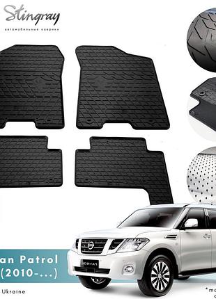 Коврики в салон nissan patrol (y62) 2010- комплект из 4-х ковриков стингрей