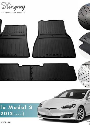 Килимки в салон tesla model s 2012- комплект з 4 килимків стингрей