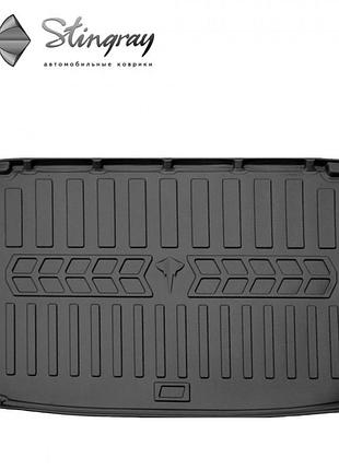 Резиновый 3d коврик в багажник на opel astra l (c02) 2021- (hatchback) stingray