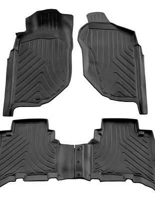 Гумові 3d килимки в салон на opel frontera b 1998-2004 (5 дверей) stingray