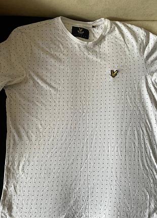 Футболка чоловіча lyle & scott з мікропринтом — оригінал l