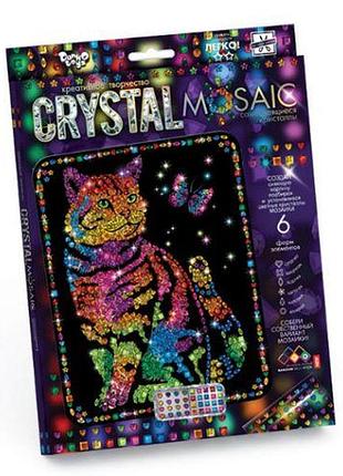 Набор для креативного творчества "crystal mosaic", "кот"