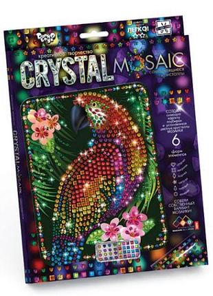 Набор для креативного творчества "crystal mosaic", "попугай"