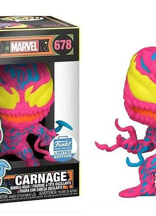Фігурка marvel carnage карнаж carnage карнаж funko pop 678 10 см