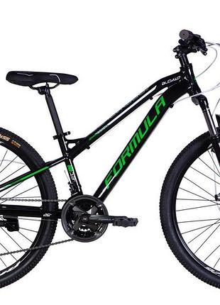 Велосипед al 26" formula blackwood dd fr рама-13" черный с зеленым 2026