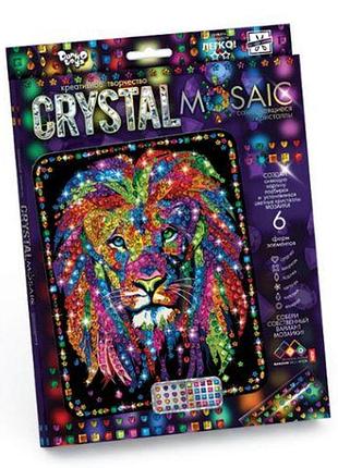 Набор для креативного творчества "crystal mosaic", "лев"