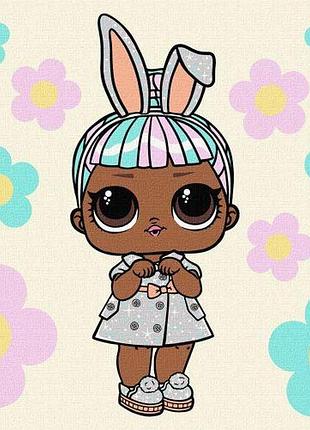 Картина по номерам с красками металлик "l.o.l. surprise! spring bling carats" 40х40 см