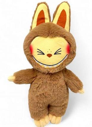 Игрушка мягкая "лабубу коричневая" 34 см