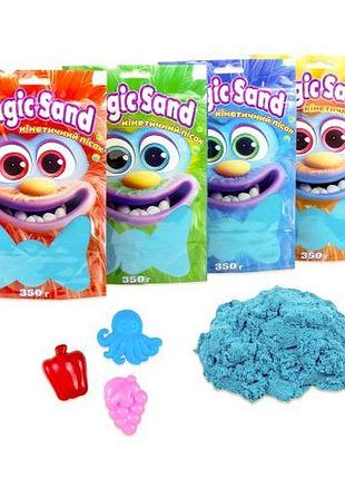 Кинетический песок "magic sand", 350 г (голубой)