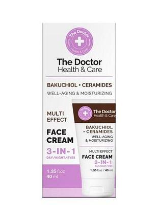 The doctor health & care крем для лица bakuchiol + ceramides face cream 3в1, 40мл