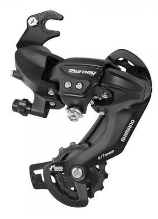 Перемикач задн. 7 индекс max-34t под крюк shimano ty-300b черный средняя лапка
