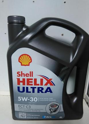 Моторное масло shell helix ultra 5w-30 ect c3 (4 литра)