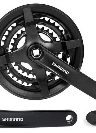 Шатун l170мм 24-34-42т під квадрат shimano fc-ty301 чорний