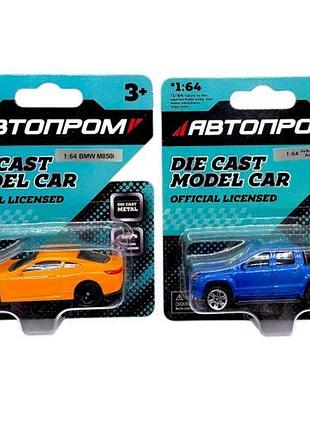 Машина металева автоптом, 1:64, мікс видів (планшет 10*3,5*12 см)