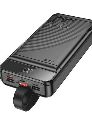 Умб hoco j123b element 22.5w+pd20w fully compatible with lcd and led-lamp 30.000mah black