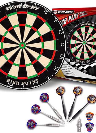 Дартс профессиональный из сизаля winmax match play g084 45cм 6 дротиков
