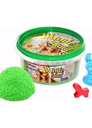 Кинетический песок "magic sand", 350 г (зеленый)