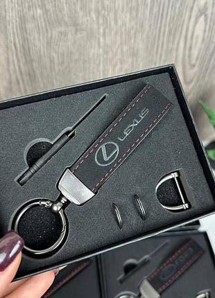 Автомобильный брелок ремешок кожаный в коробке toyota bmw lexus mazda nissan chevrolet lexus