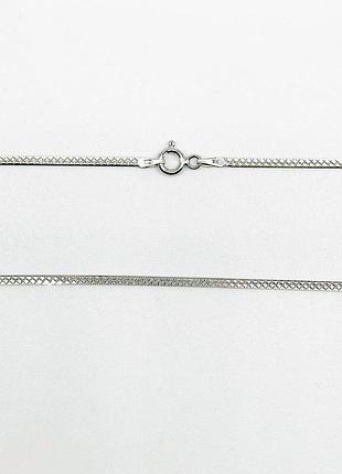 Серебряная цепочка родированная, размер 50 см x 0,2 см, вес: 3.9 г