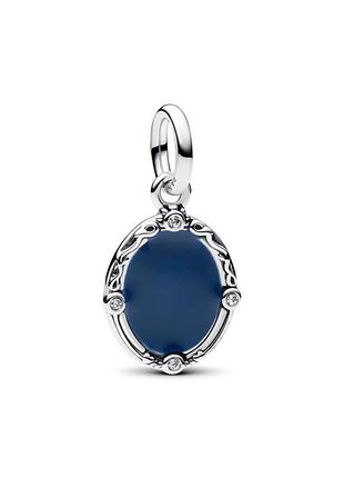 Серебряная бусина pandora "волшебное зеркало" белоснежка