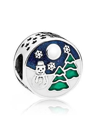 Серебряное ожерелье pandora