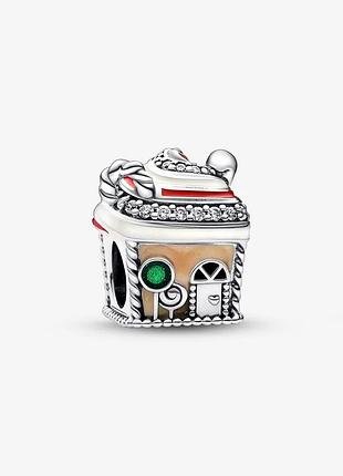 Серебряное ожерелье pandora "пряничный домик"