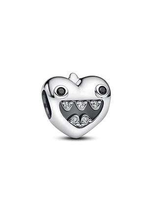 Серебряное ожерелье pandora "мама маленьких монстриков"