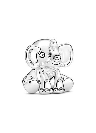 Серебряное ожерелье pandora «слоненок»
