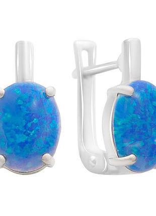 Серебряные серьги komilfo с опалом 1.772ct (2024125)